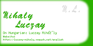 mihaly luczay business card